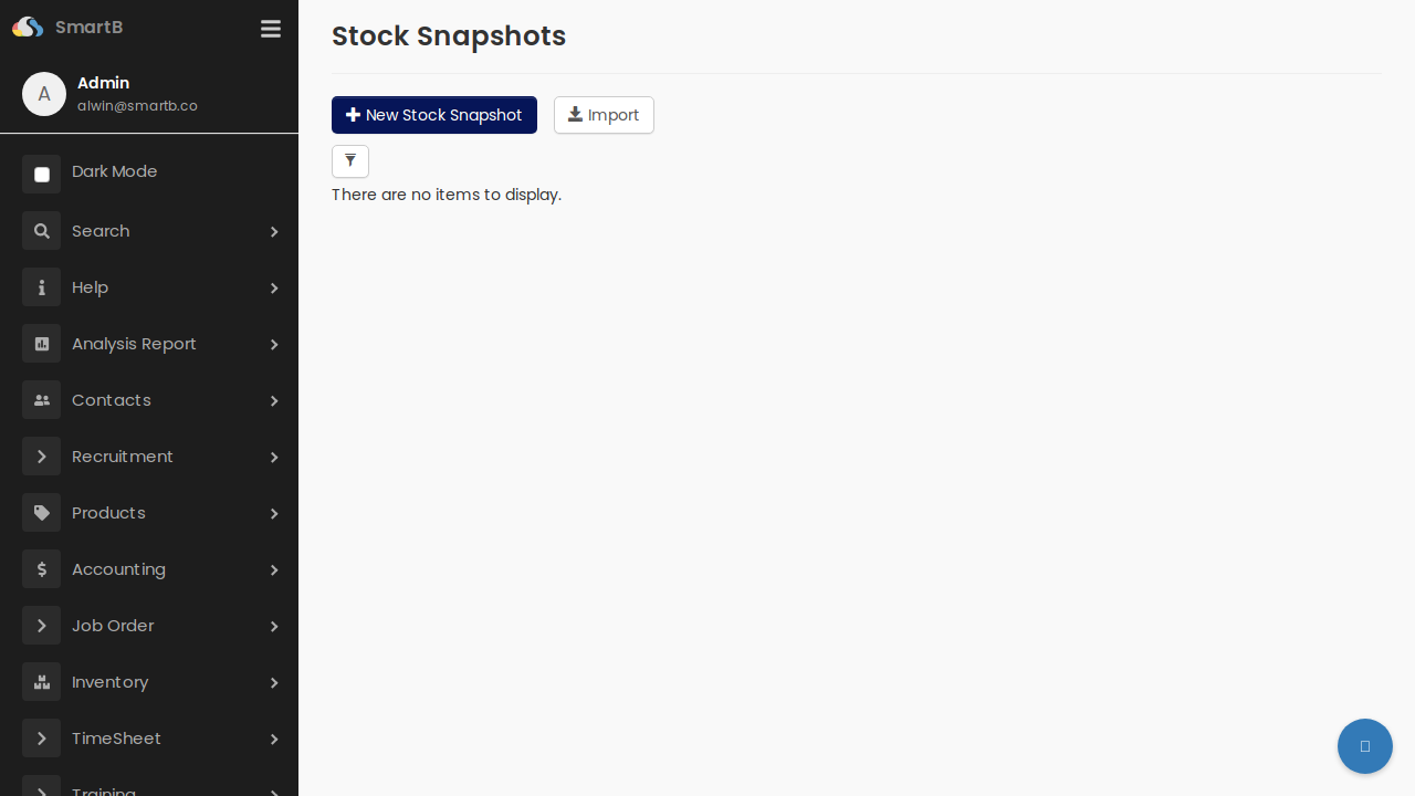 Stock Snapshots